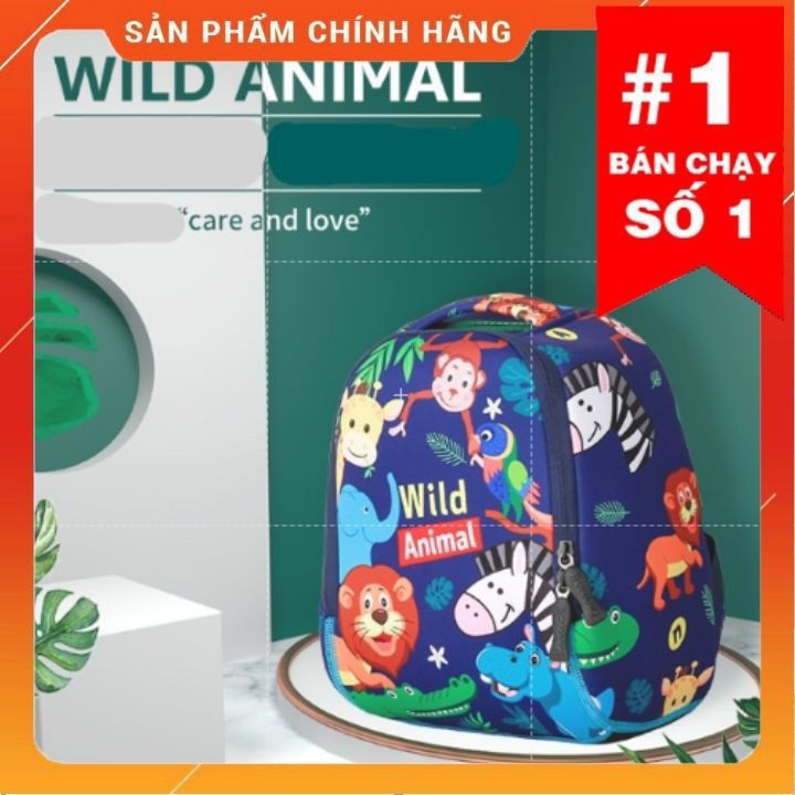 Balo TOCHANG Chính Hãng Cao Cấp Cho Bé Mầm Non Siêu Nhẹ Zoo Story Khủng Long