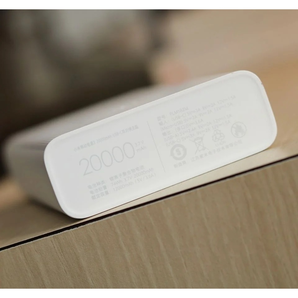 Sạc Dự Phòng Pin dự phòng 20000mAh Gen3 Xiaomi sạc nhanh 18w