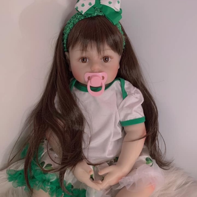 Búp bê bé gái môi cong Doll house size 24 inch