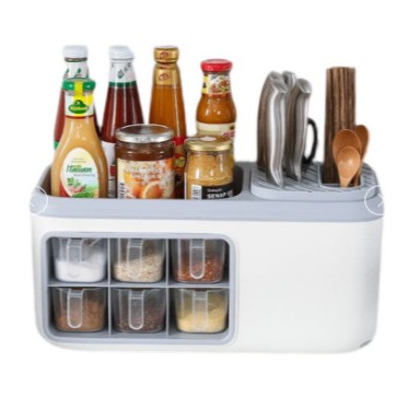 HỘP ĐỰNG GIA V 4- 6 NGĂN ĐA NĂNG CÓ Ô CÀI DAO VÀ NGĂN THOÁT NƯỚC MẪU MỚI 2021.