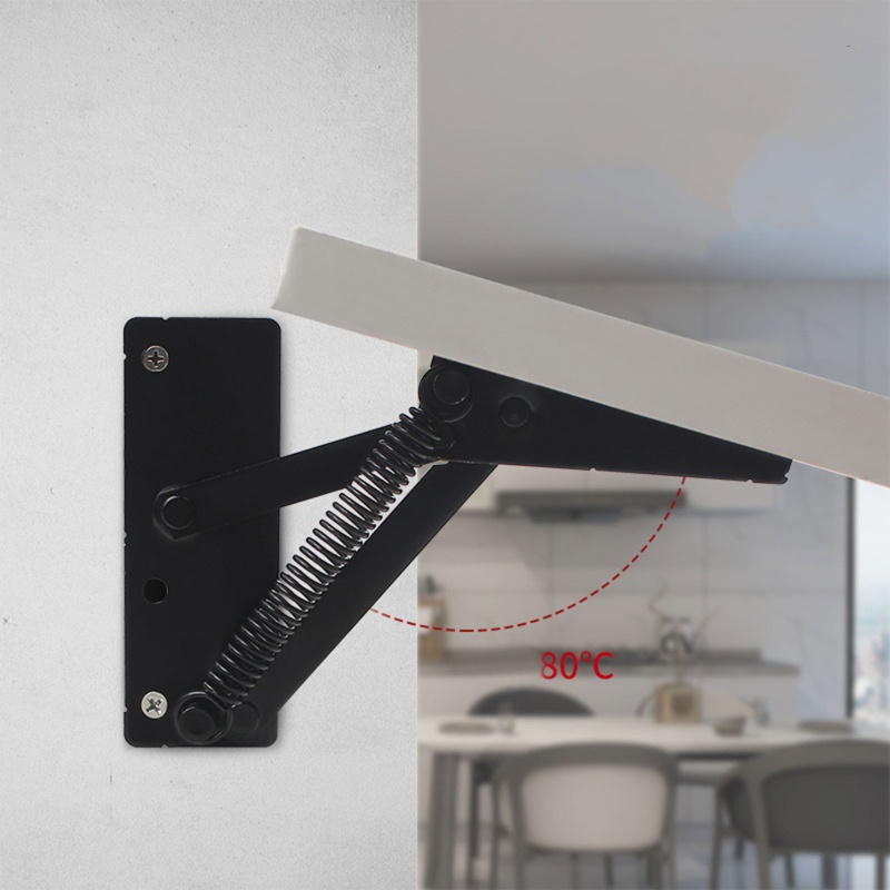 Set 2 Bản Lề Cơ Khí Bằng Thép Màu Đen Có Thể Điều Chỉnh Góc Cho Giường / Ghế Sofa