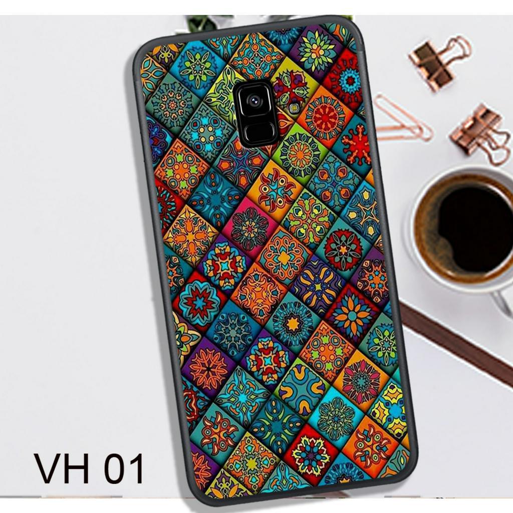 Ốp Lưng SAMSUNG A5/A8 2018 - A6 2018 - J6 2018 - J6 Plus - J8 - A6 Plus - A8 Plus , In Hình Hoa Văn Cổ Điển.