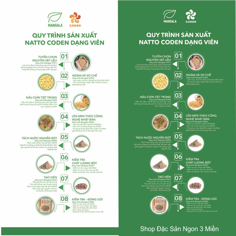 Natto - Đậu Nành Lên Men MANGALA Túi Bột 100g