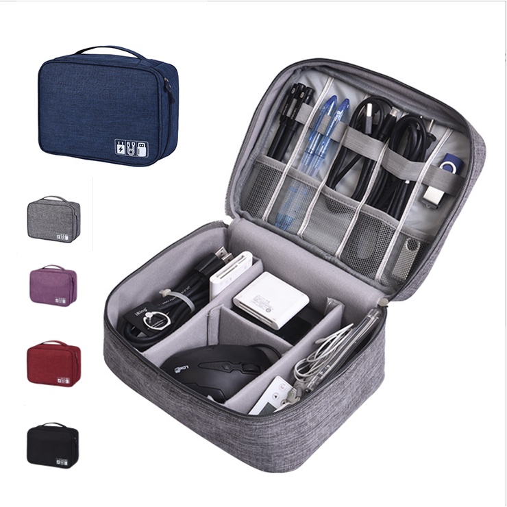 Túi Đựng Phụ Kiện Công Nghệ Đa Năng Đựng Pin Dự Phòng, Cáp Sạc, Tai Nghe, Ổ Cứng, USB, Đồ Trang Điểm, Mỹ Phẩm