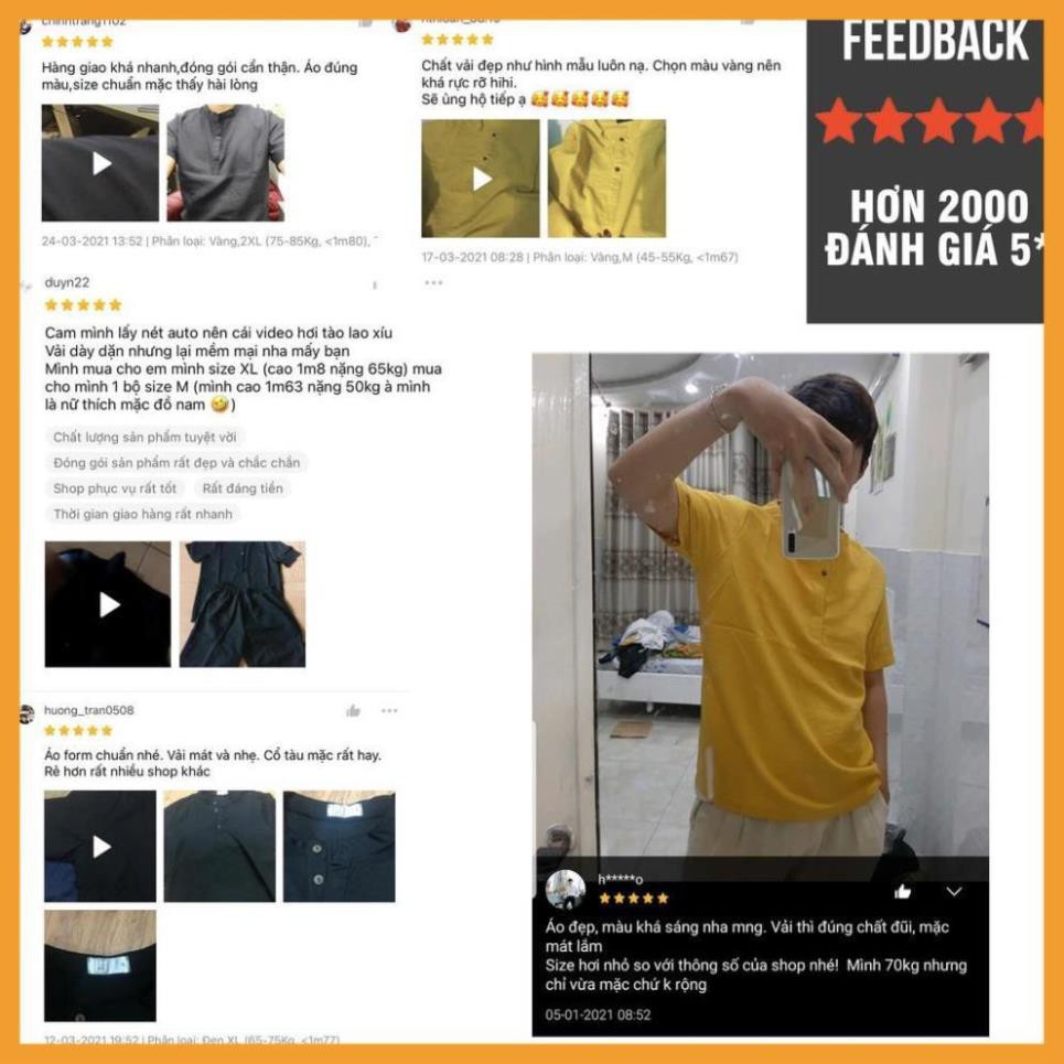 HÀNG HOT] Áo thun nam, Áo đũi nam cổ tàu cộc tay chất liệu cực mát | BigBuy360 - bigbuy360.vn