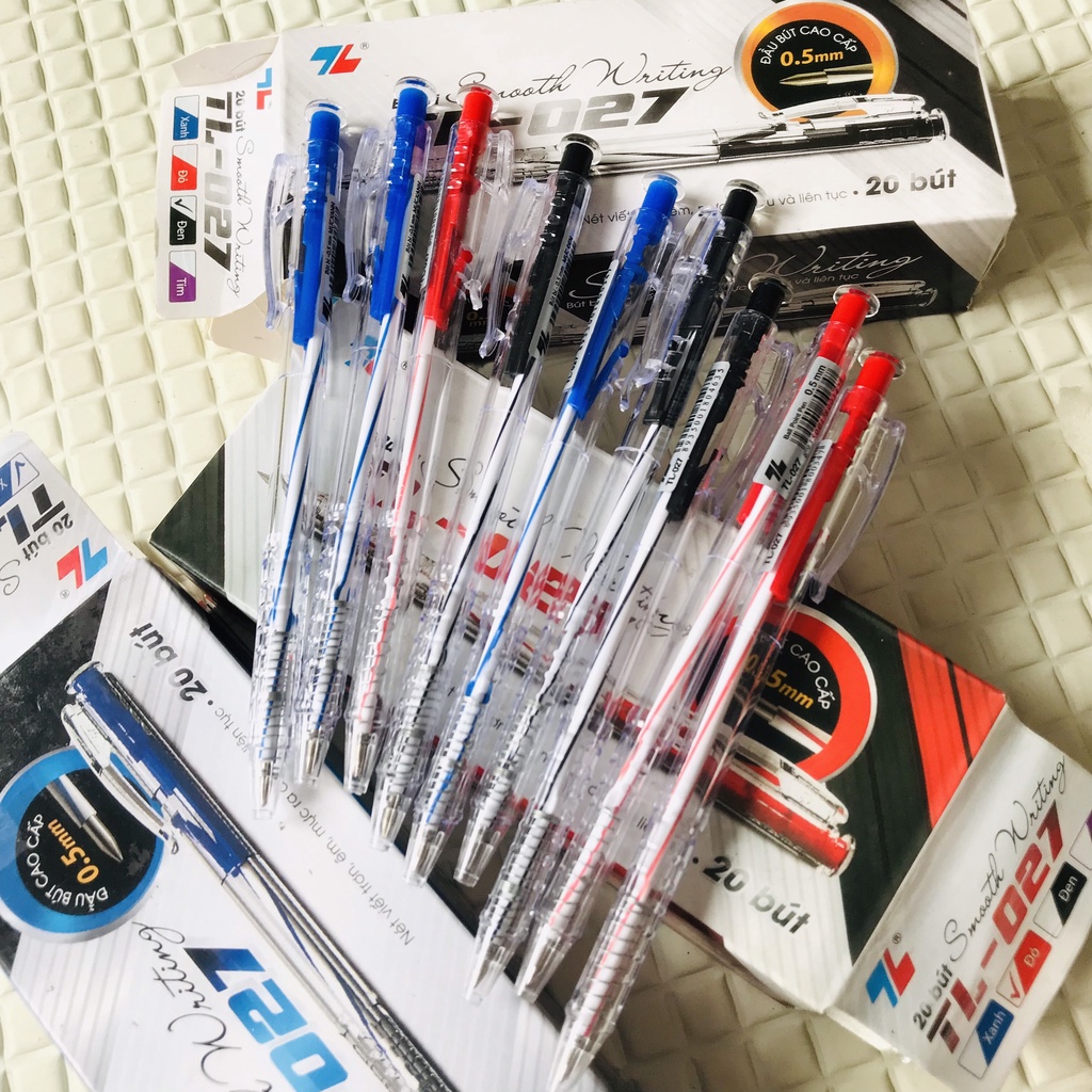 bút TL-027 ngòi 0,5mm mực xanh, đen, đỏ chính hãng, giá rẻ.