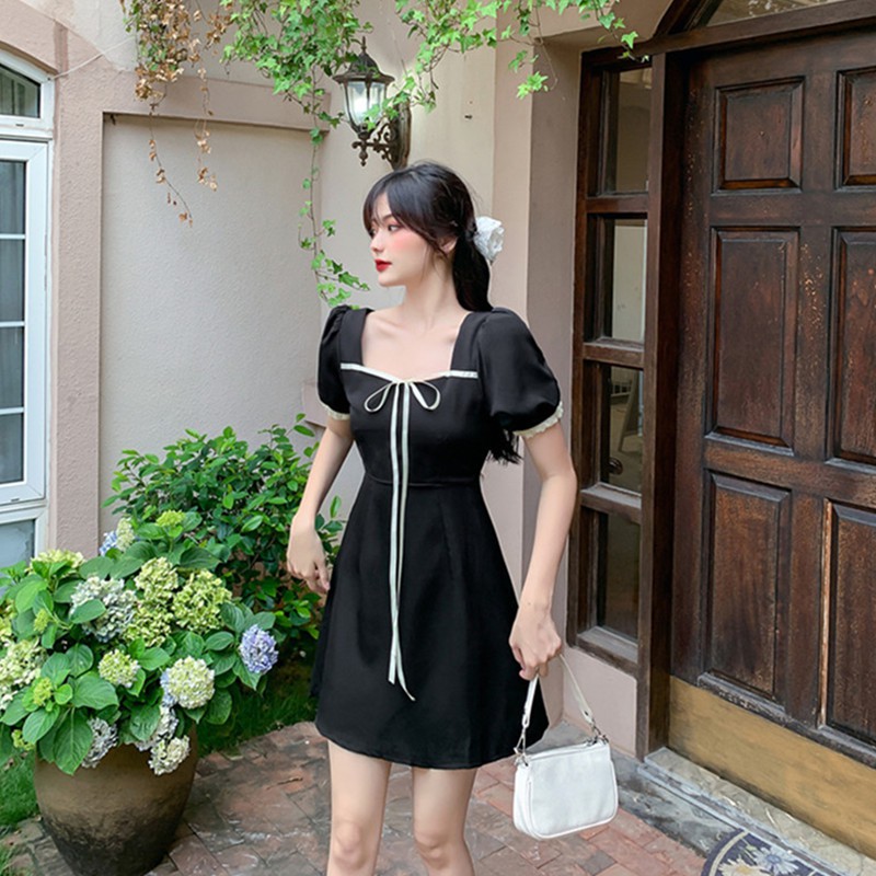 Váy Nữ Chiết Eo Phối Tay Bồng, Đầm Nữ Thiết Kế Siêu Xinh Moda.H | BigBuy360 - bigbuy360.vn