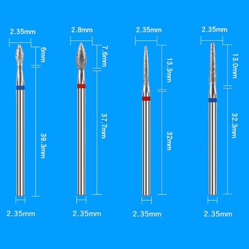 Bộ 7 Mũi Khoan Thép Vonfram Chuyên Dụng Cho Máy Mài Móng Điện