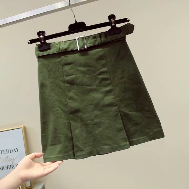 (Thanh lý) #836 Chân váy thô kèm đai lưng hot hit 2018 hàng Quảng Châu - kèm ảnh thật | BigBuy360 - bigbuy360.vn