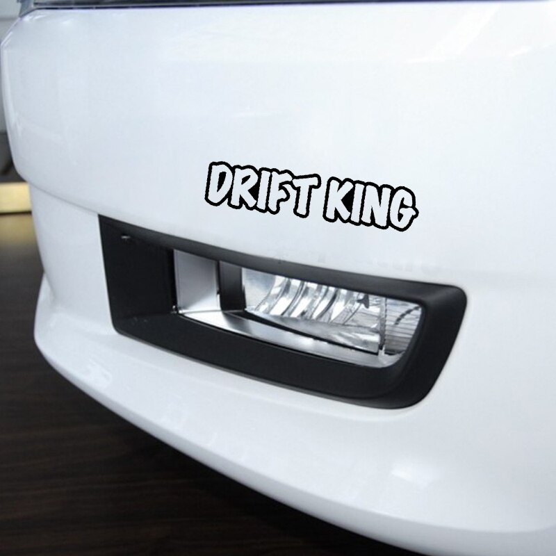 Đề can vinyl chữ DRIFT KING độc đáo phong cách Retro trang trí xe hơi/ cỡ 14.9x3.1cm