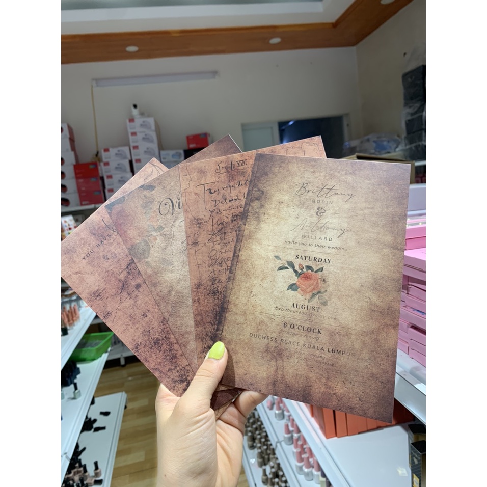 Set 4 tấm bìa chụp ảnh Decor nail siêu đẹp 😍😍.. nailsumi