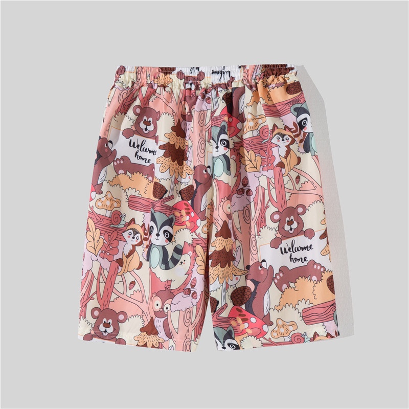 Set đồ đi biển in họa tiết phong cách Hawaii thời trang dành cho nam