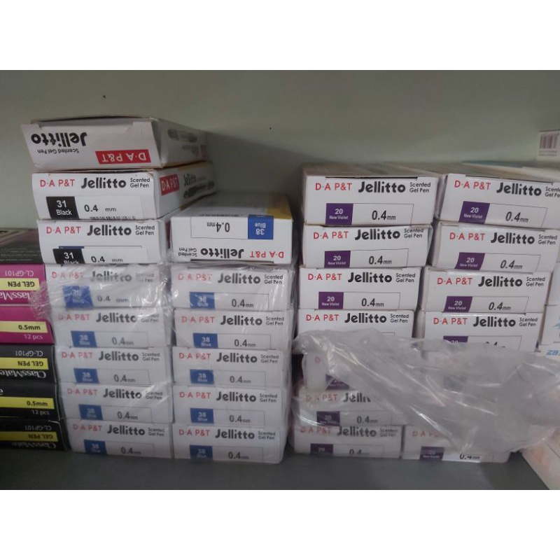 BÚT GEL JELLITTO 0.4MM CHÍNH HÃNG - BÚT MỰC D.A P&T HÀN QUỐC