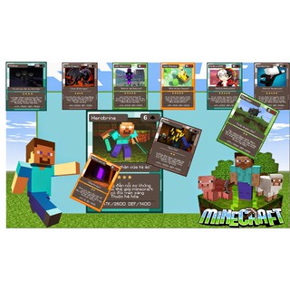 Bộ Bài tây 52 lá ( tặng thẻ bài) Minecraft