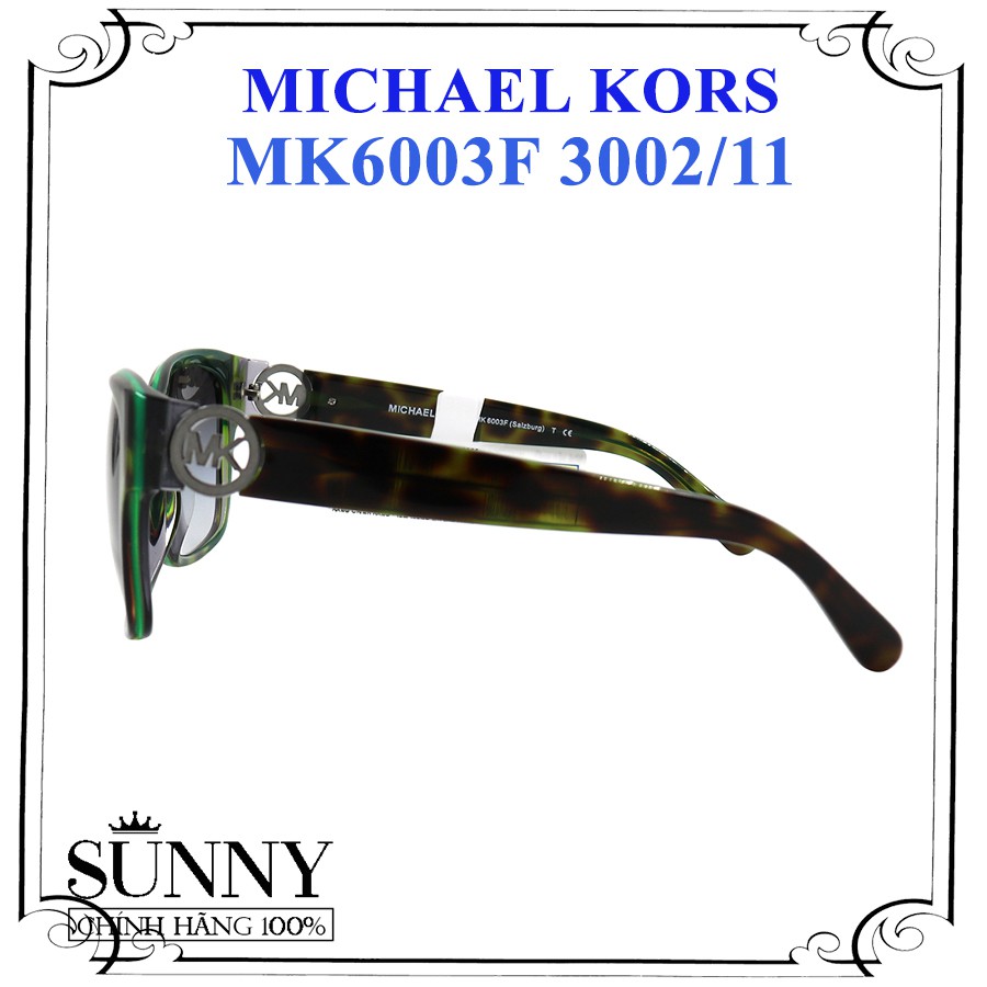 MK6003F 3002/11 kính mát chính hãng Michael Kors chính hãng, thiết kế dễ đeo bảo vệ mắt