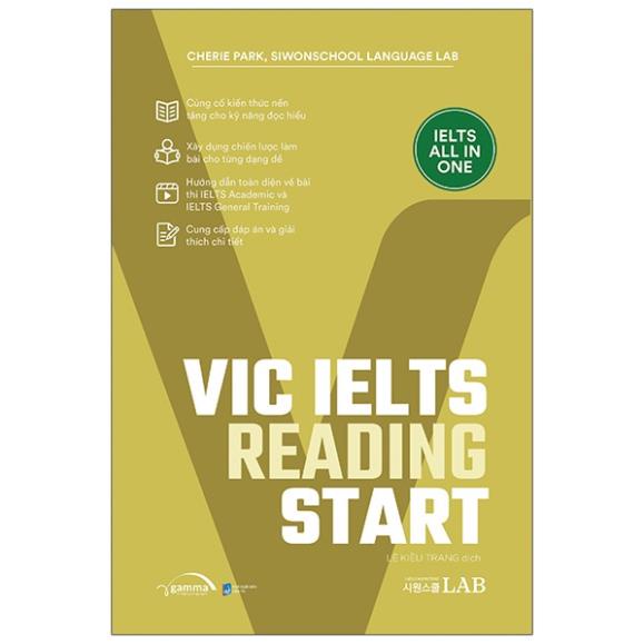Sách - Vic Ielts Reading Start 239K (bìa vàng)