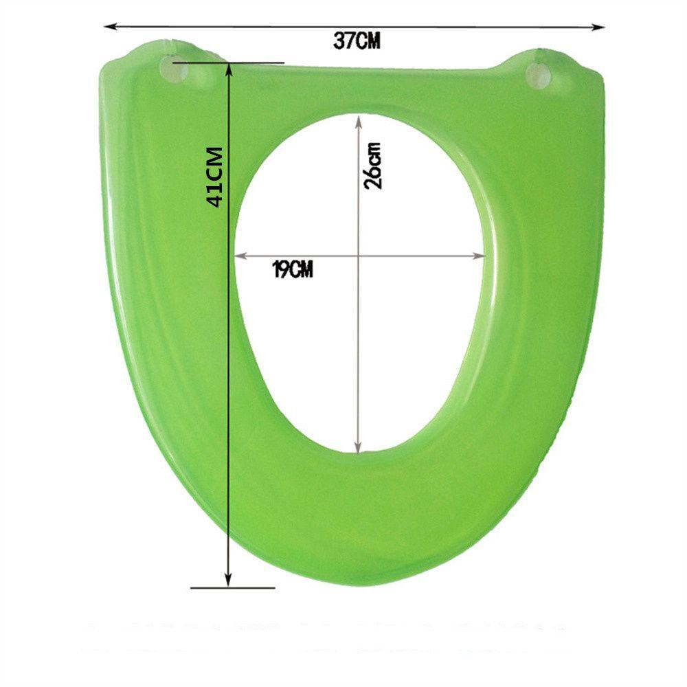 KUNHEV Vỏ Bọc Bệ Ngồi Toilet Màu Trơn Giặt Được Tiện Dụng