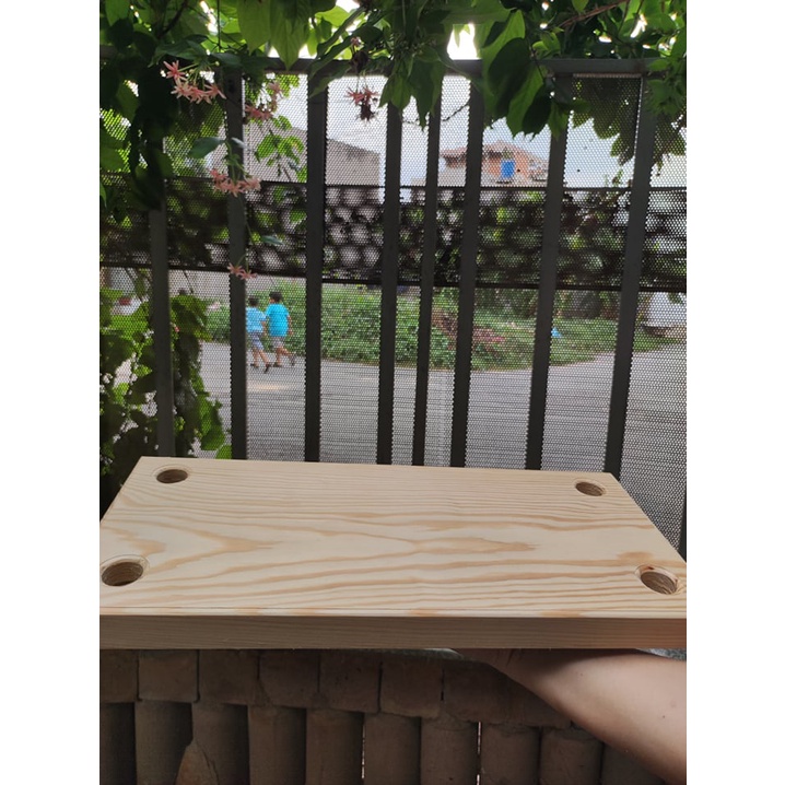 Xích đu gỗ nguyên tấm dày 3cm KT 60 x 20cm
