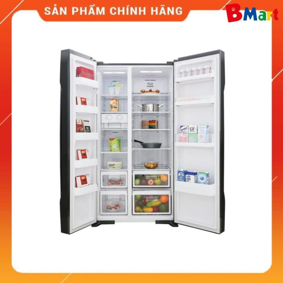 [ VẬN CHUYỂN MIỄN PHÍ KHU VỰC HÀ NỘI ] Tủ lạnh Hitachi  side by side 2 cửa màu đen R-FS800PGV2(GBK)  - BM