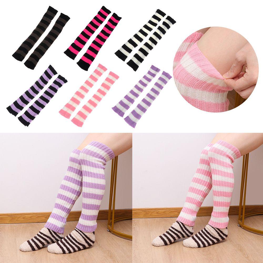 Vớ Dệt Kim Bảo Vệ Chân Họa Tiết Kẻ Sọc Nhiều Màu Sắc