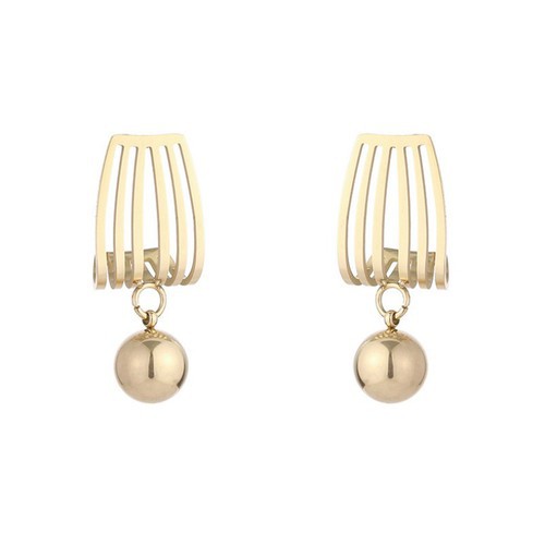 Bông Tai Trái Châu Tòn Ten Titan Ko Đen TT 2676