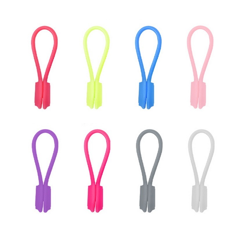 Dụng cụ quấn dây cáp tai nghe bằng silicon mềm từ tính tiện lợi