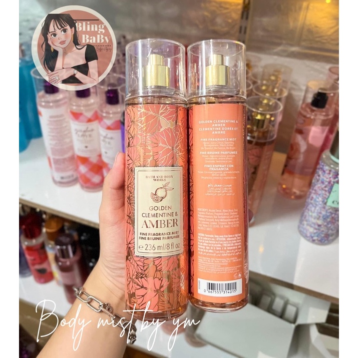 XỊT THƠM BODY MIST GOLDEN CLEMENTINE & AMBER MEONOOW STORE ✨💕