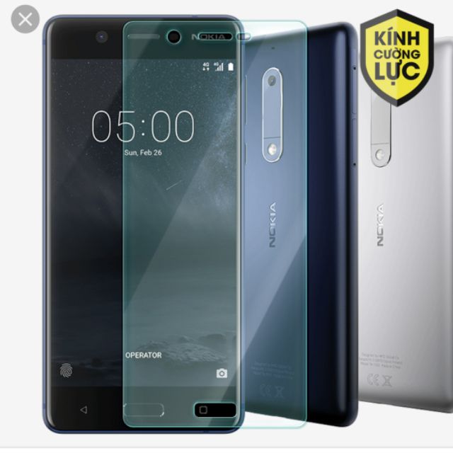 Bộ 3 tấm dán kính 9H cho Nokia 5.1 2018/ Nokia 5 2018