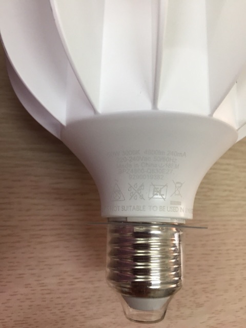 Bóng Led buld Trụ 50w siêu sáng philips