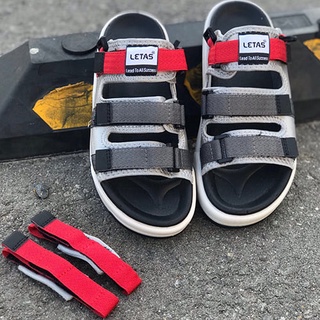 SANDAL HOT HIT CHÍNH HÃNG LETAS D1001 ĐỎ TRO