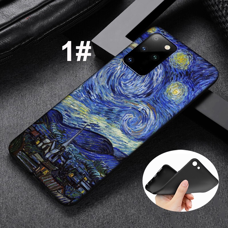 Ốp điện thoại ABLU183 in hình Starry Night của Van Gogh cho Samsung Galaxy M51 M31 A70 A50s A50 A40s A30s A20 A20s A10s