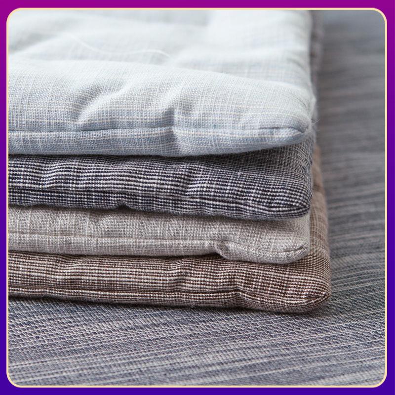 Đệm Lót Ghế Ngồi Xe Hơi / Văn Phòng Vải Cotton Lanh Mỏng Phong Cách Nhật Bản