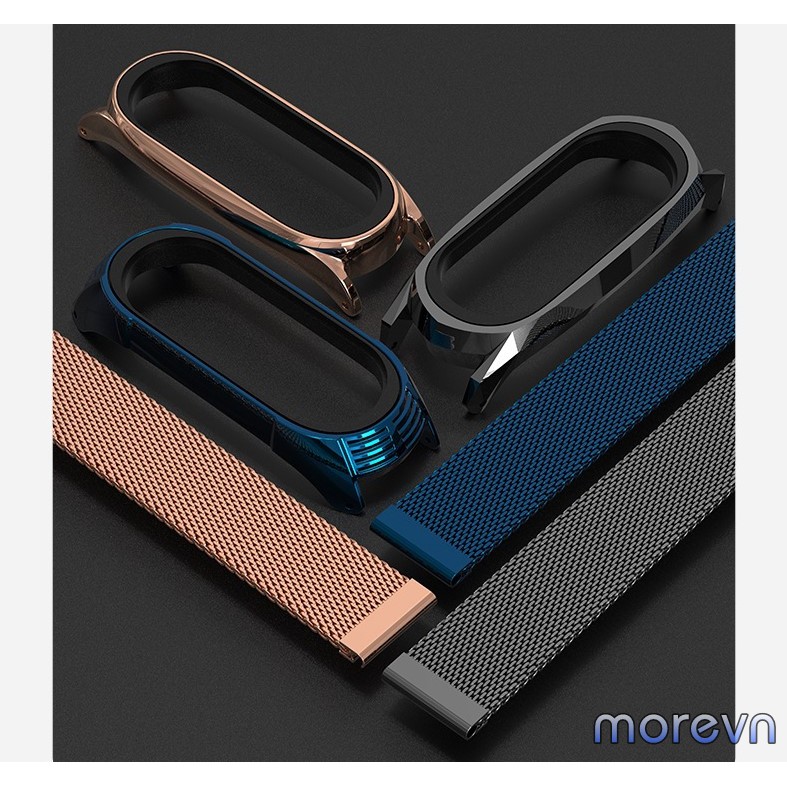 Dây đeo nam châm PLUS, GT, TF Mi band 4, mi band 3 chính hãng Mijobs - dây đeo thay thế miband 4, miband 3 milanese loop