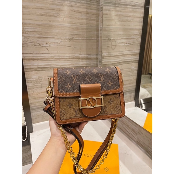 Túi đeo chéo dauphine 2 dây full box + hóa đơn