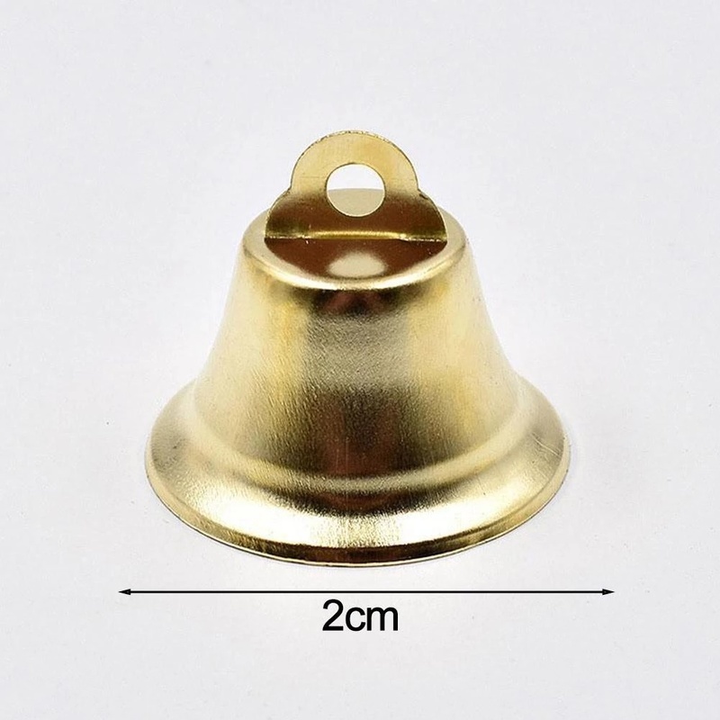 Set 10 chuông mini cỡ 2cm treo cây thông trang trí lễ giáng sinh