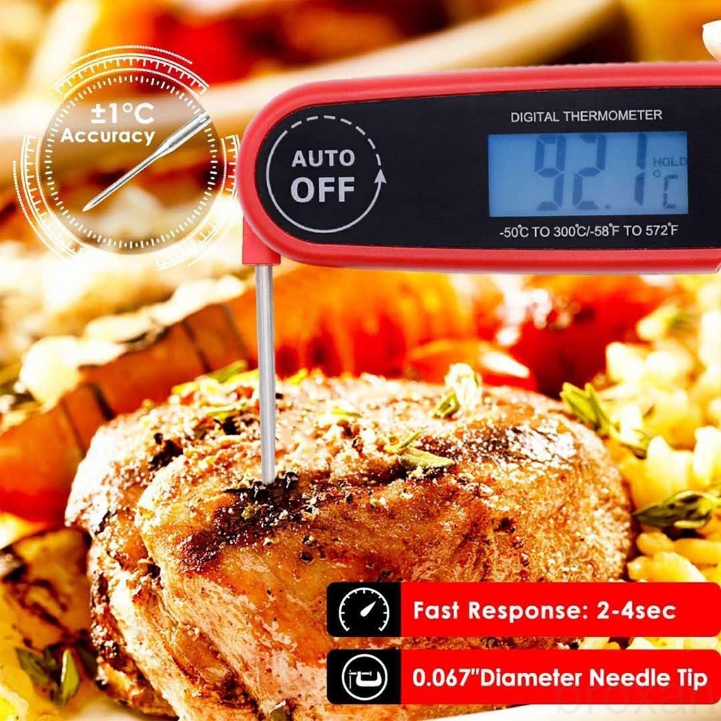 Nhiệt Kế Điện Tử Đo Nhiệt Độ Thịt Nướng Bbq Chống Thấm Nước