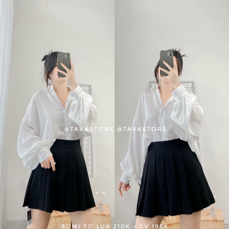 Áo sơmi tơ lụa 2M