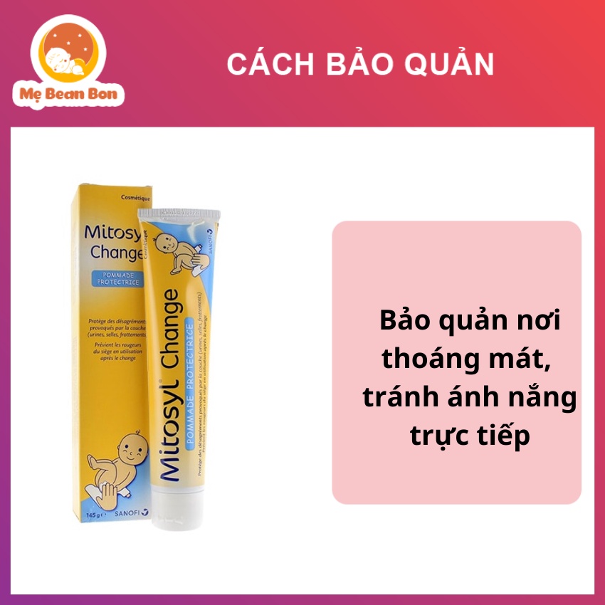 Kem đa năng Mitosyl Change Pháp 145g cho bé hăm tã côn trùng cắn cho trẻ em và người lớn - mẹ bean bon