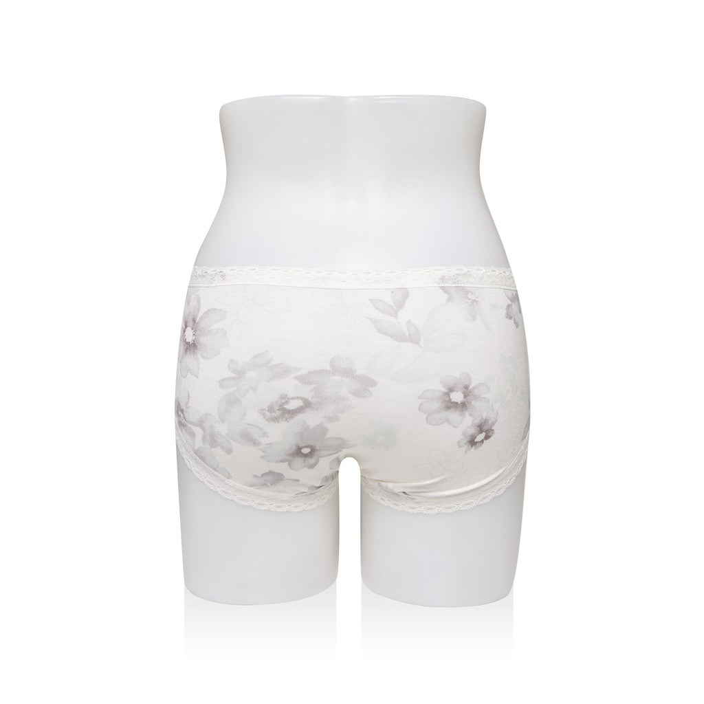 Quần lót nữ Narsis K0023 màu trắng hoa ghi