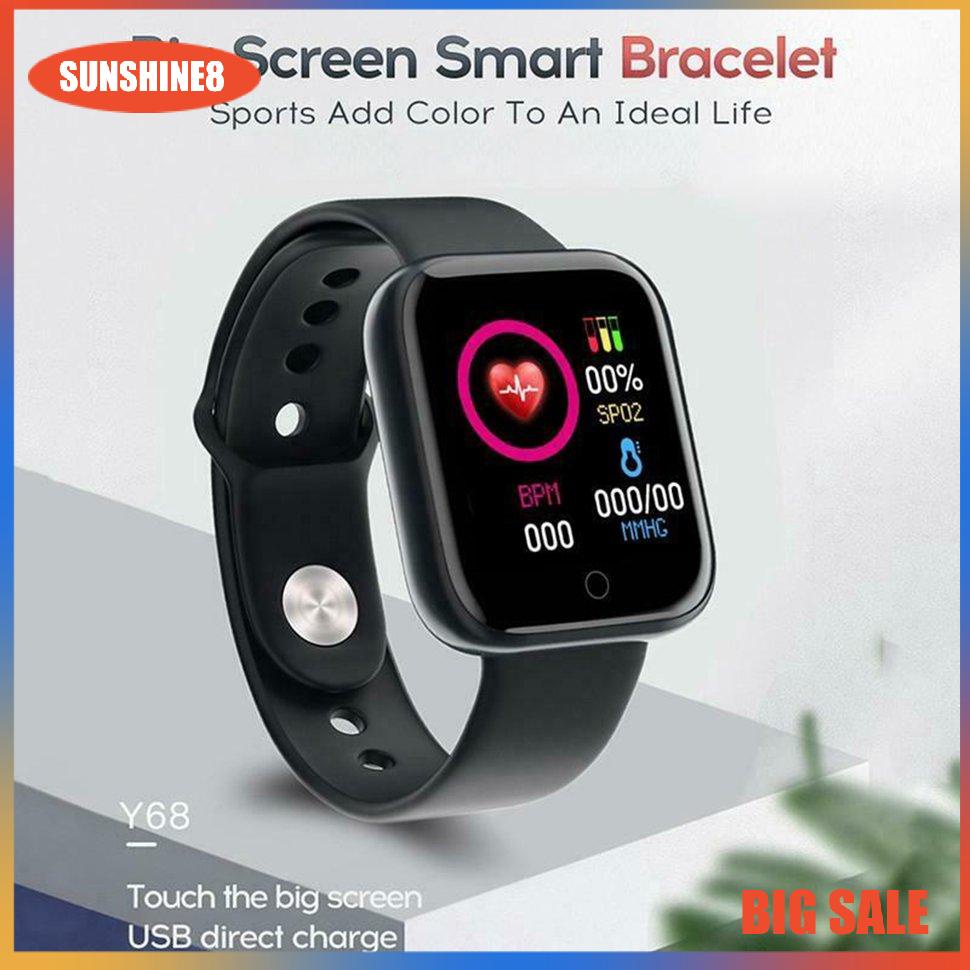 【SUN】Đồng hồ thông minh  Y68  cho IOS Android Phiên bản chủ đề đa chế độ
