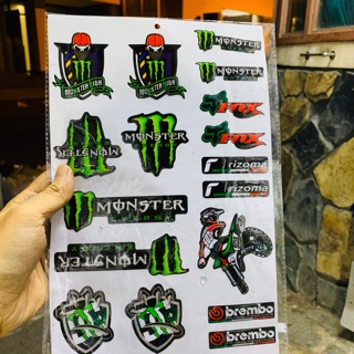 Tem nổi dán xe biker monter xe 2 bánh rizoma
