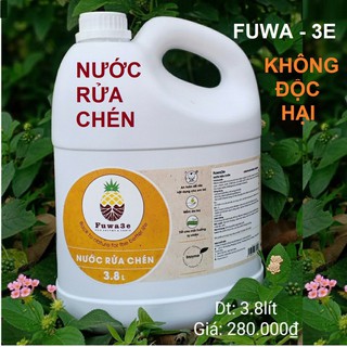Nước Rửa Chén Sinh Học Enzyme Fuwa3e - 3.800ml