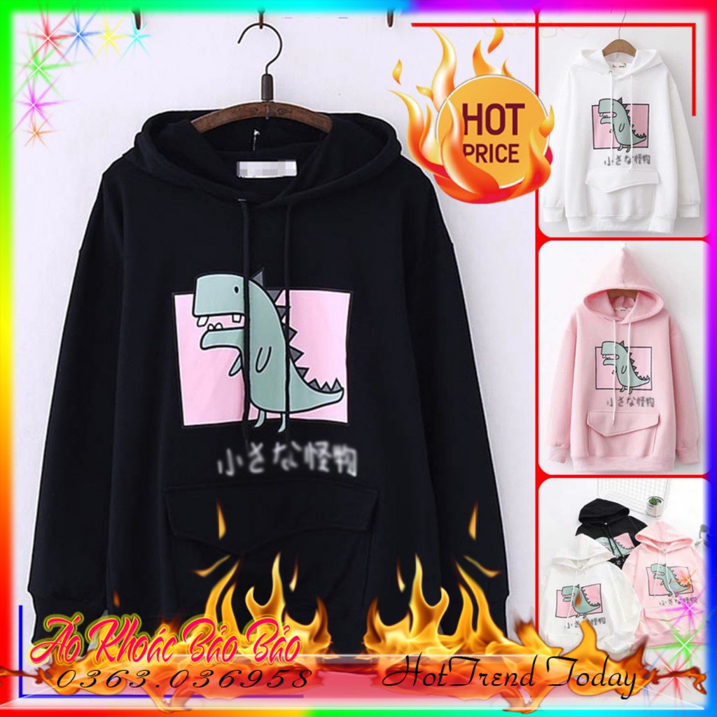 ÁO KHOÁC NỈ NGOẠI - HD640 [In Khủng Long]