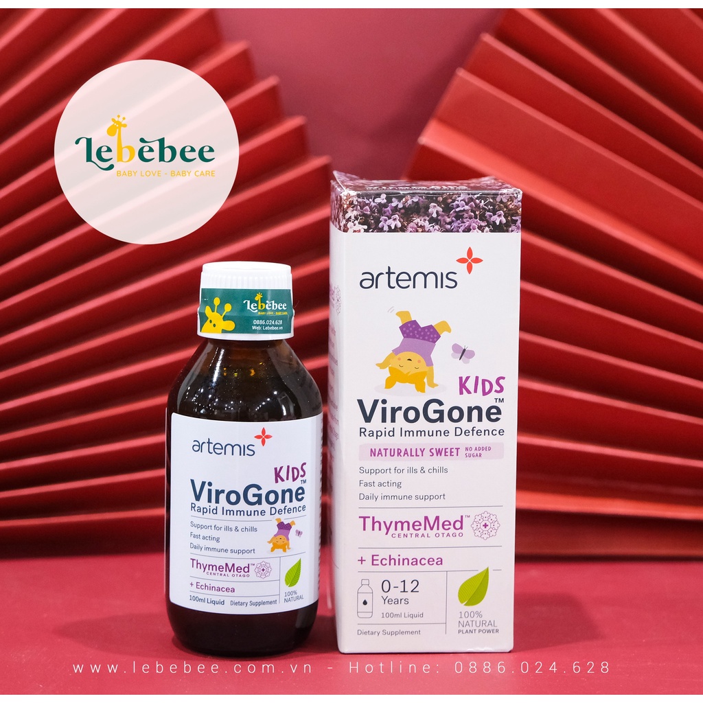 Tăng đề kháng Artemis Kids ViroGone cho bé dạng siro 100ml
