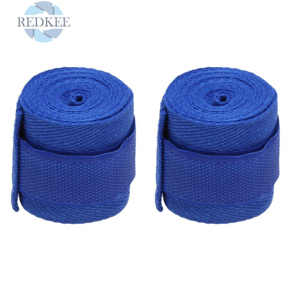 (Hàng Mới Về) Set 2 Băng Quấn Bảo Vệ Cổ Tay Khi Chơi Boxing Chất Liệu Cotton 2.5m