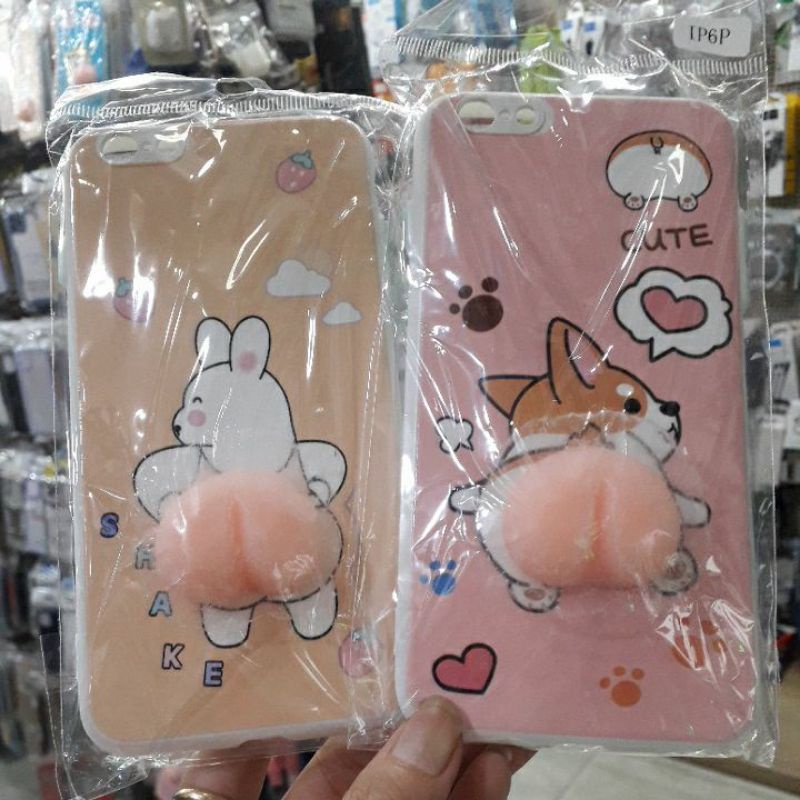 IPhone 6 Plus /6s plus Ốp lưng mông hồng đào kute