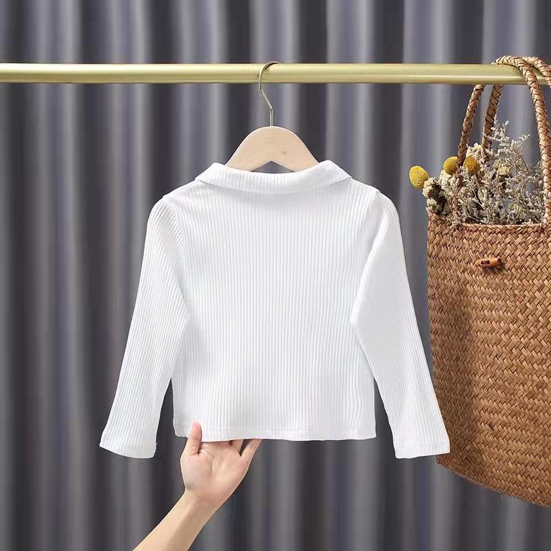 Áo Thun Dài Tay Ôm Dáng Thời Trang Xuân Thu Hàn Quốc Cho Nữ