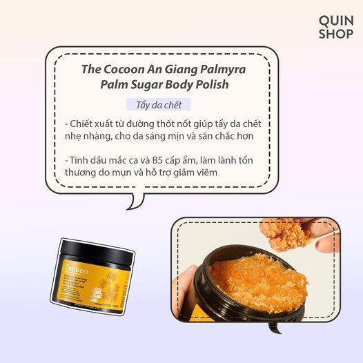 Tẩy Da Chết Cà Phê Đăk Lăk & Đường Thốt Nốt The Cocoon Dak Lak Coffee & An Giang Palmyra Palm Sugar Body Polish
