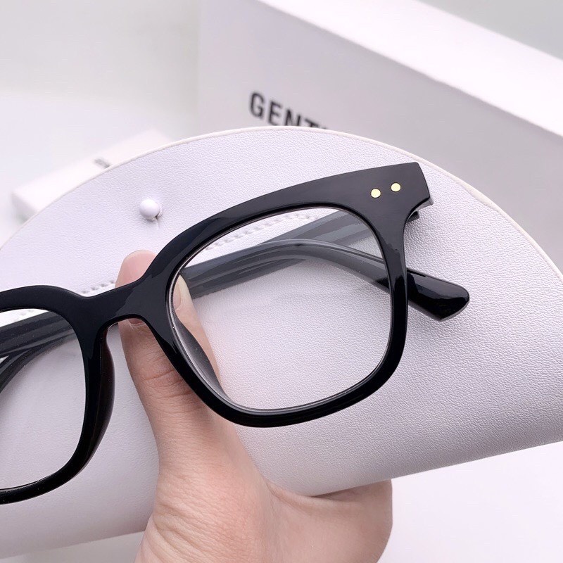 Kính giả cận phong cách Ulzzang chữ V thời trang nam nữ mắt kính không độ đẹp giá rẻ EMOJI 050