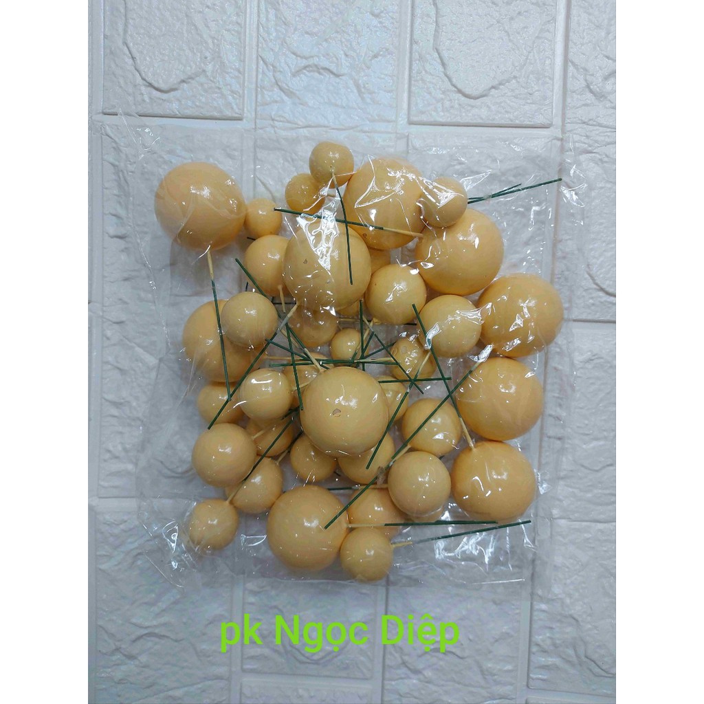 Set 40 bi nhựa xốp trang trí bánh kem